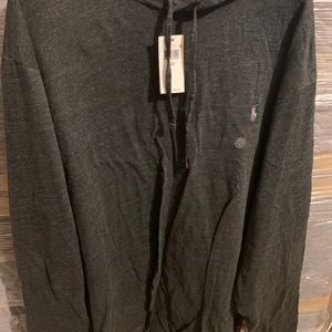 Men Polo long sleeve pullover shirt